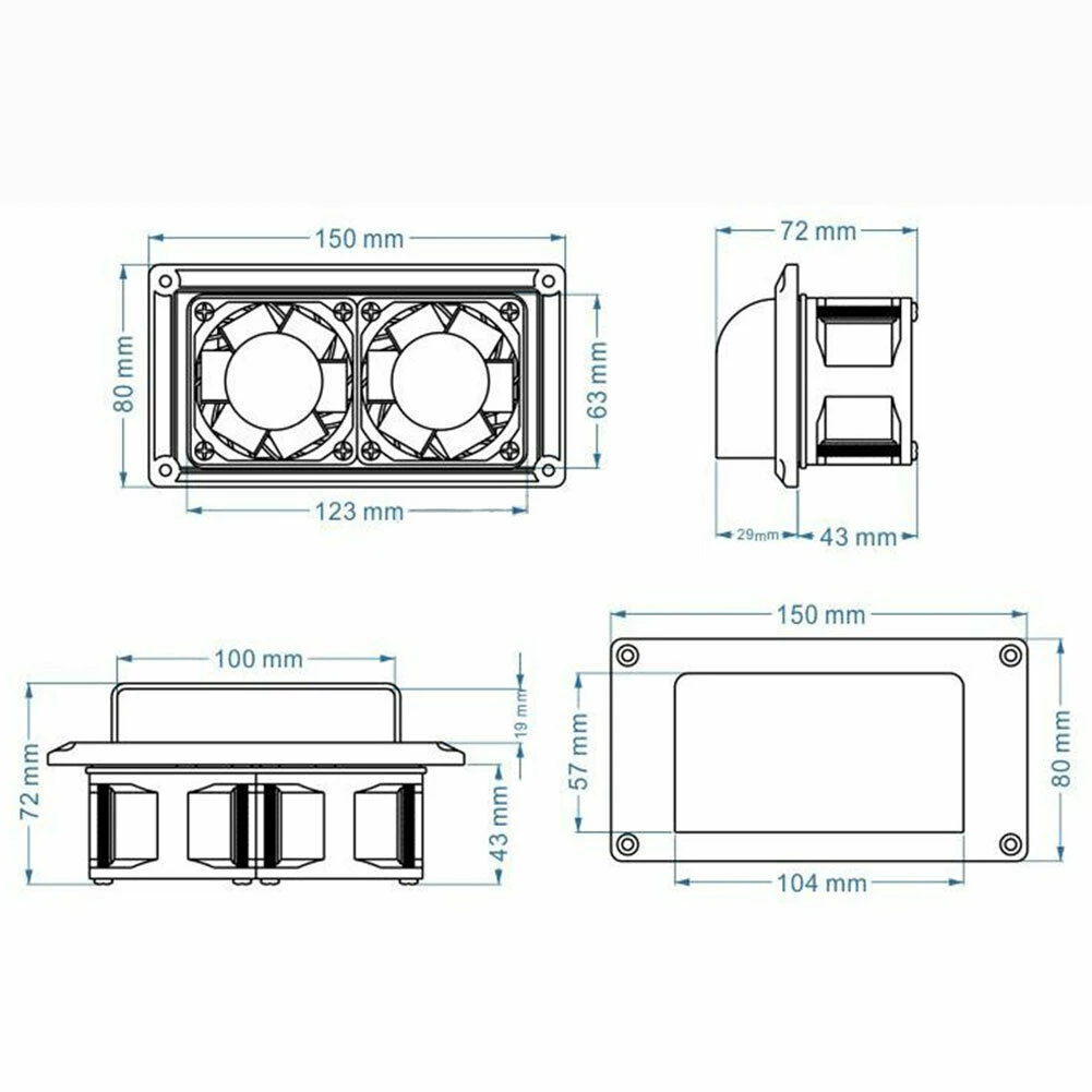 Ventilation RV Side Air Vent Car Accessories For Caravan Motorhome Trailer Ventilation Exhaust Fan 100% Brand New
Ventilation RV Side Air Vent Car Accessories For Caravan Motorhome Trailer Ventilation Exhaust Fan 100% Brand New