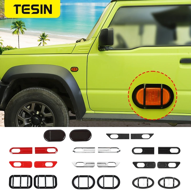 TESIN Car Side Fender Turn Signal Light Decoration Cover Lamp Guards Accessories For Suzuki Jimny 2019 2020 2021 2022 Lamp Hoods
TESIN Car Side Fender Turn Signal Light Decoration Cover Lamp Guards Accessories For Suzuki Jimny 2019 2020 2021 2022 Lamp Hoods