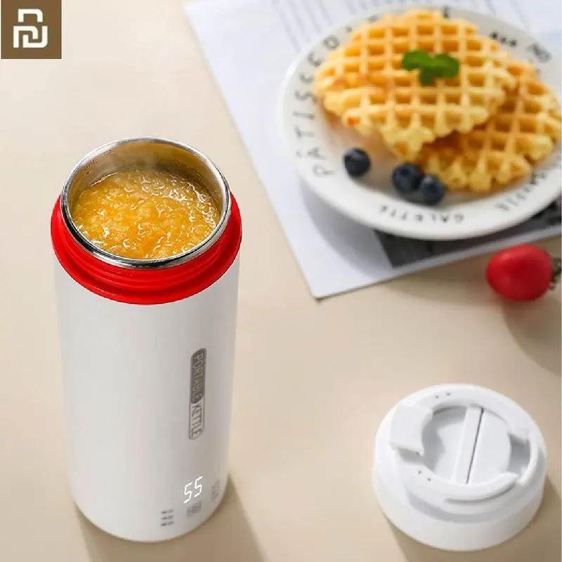 YOUPIN 450ML Electric Stew Cup Electric Kettle Heat Preservation Pot travel Teapot Portable Heating Cup Coffee Pot 100-240V
YOUPIN 450ML Electric Stew Cup Electric Kettle Heat Preservation Pot travel Teapot Portable Heating Cup Coffee Pot 100-240V