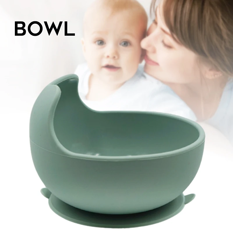 Children's Silicone Bowl with Suction Cup Anti-Fall Complementary Food Feeding Bowl for Infant Baby B88 
Children's Silicone Bowl with Suction Cup Anti-Fall Complementary Food Feeding Bowl for Infant Baby B88