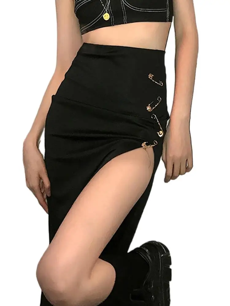 Goth Dark Mall Gothic Grunge Punk Black Midi Skirts Women Aesthetic Emo Alternative Clothing High Waist A-Line Party Long Skirt
Goth Dark Mall Gothic Grunge Punk Black Midi Skirts Women Aesthetic Emo Alternative Clothing High Waist A-Line Party Long Skirt
