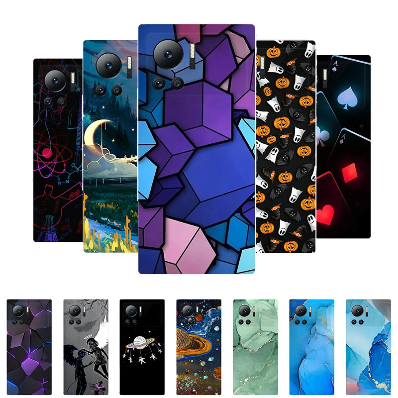 

For Infinix Note 12 VIP Case X672 Soft Silicone Painting Cute TPU Back Cover For Infinix Note 12 VIP Phone Case Note12 VIP Coque