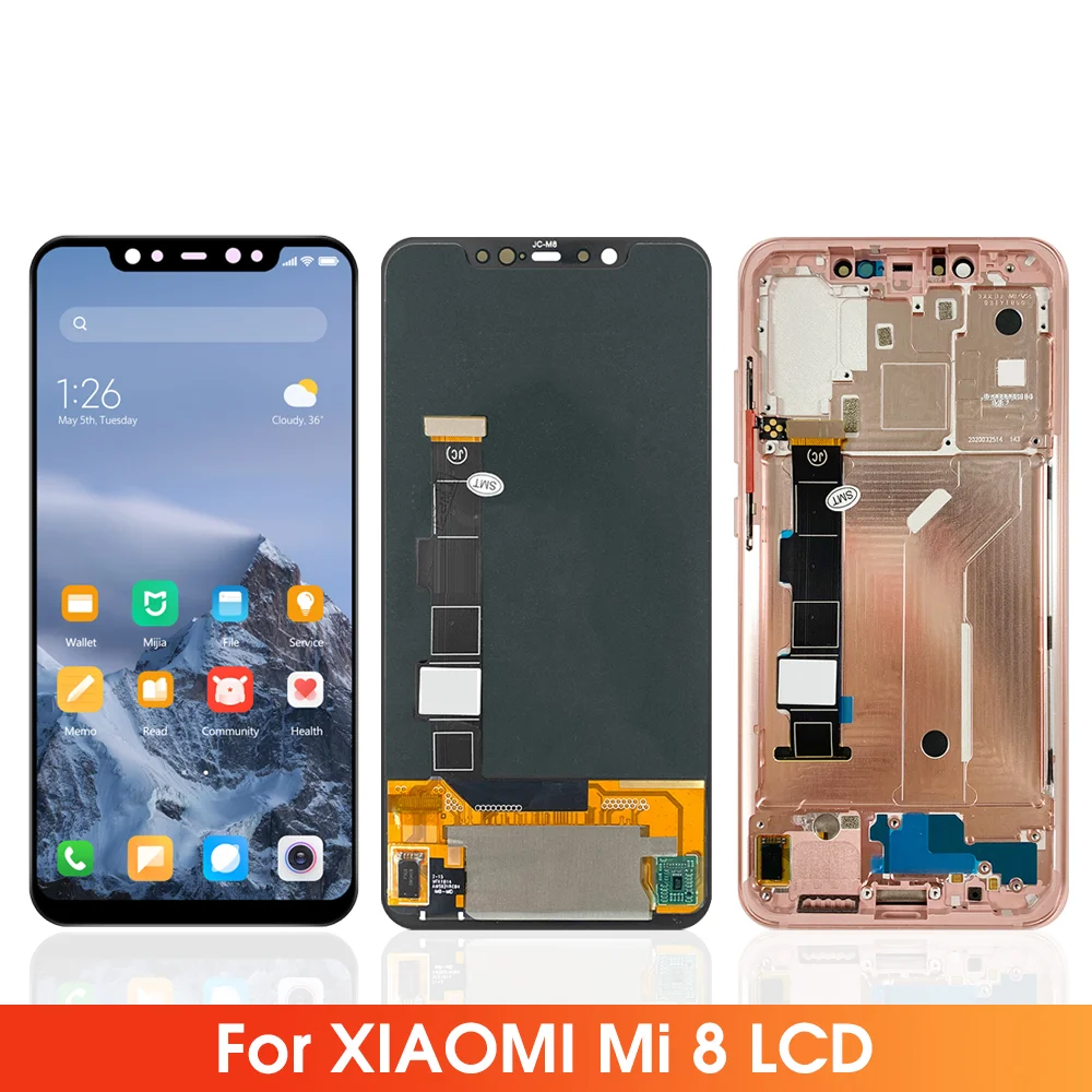 6.21'' Original LCD Screen For Xiaomi Mi 8 Lcd Display Touch Digitizer Assembly With Frame 8 Mi8 Repair parts
6.21'' Original LCD Screen For Xiaomi Mi 8 Lcd Display Touch Digitizer Assembly With Frame 8 Mi8 Repair parts
