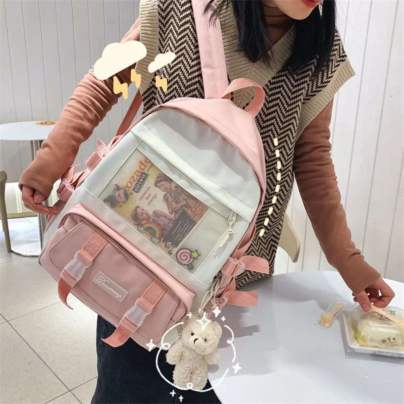 Women Large Capacity Backpack Girl's Cute Cartoon School Bag Anti-theft Student Bag Waterproof Nylon Children's Gift Bag
Women Large Capacity Backpack Girl's Cute Cartoon School Bag Anti-theft Student Bag Waterproof Nylon Children's Gift Bag