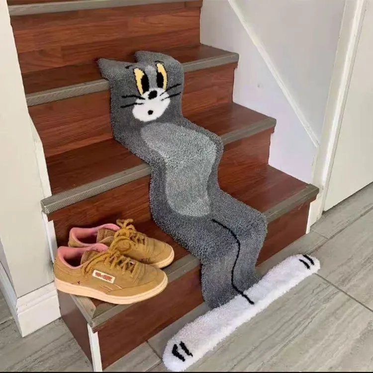 Cartoon Tom Cat Carpet Tom Cat Stairs Paper Carpets Cat and Mouse Famous Scenery Cat Stair Mats Shaped Imitation Cashmere
Cartoon Tom Cat Carpet Tom Cat Stairs Paper Carpets Cat and Mouse Famous Scenery Cat Stair Mats Shaped Imitation Cashmere