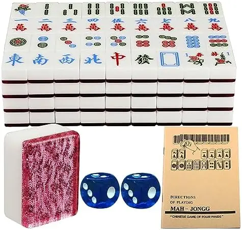 Chinese Mahjong Set 1.6in 40MM Mahjong Tiles Large Mahjong Made of Premium Acrylic Material (Golden Pink)
Chinese Mahjong Set 1.6in 40MM Mahjong Tiles Large Mahjong Made of Premium Acrylic Material (Golden Pink)