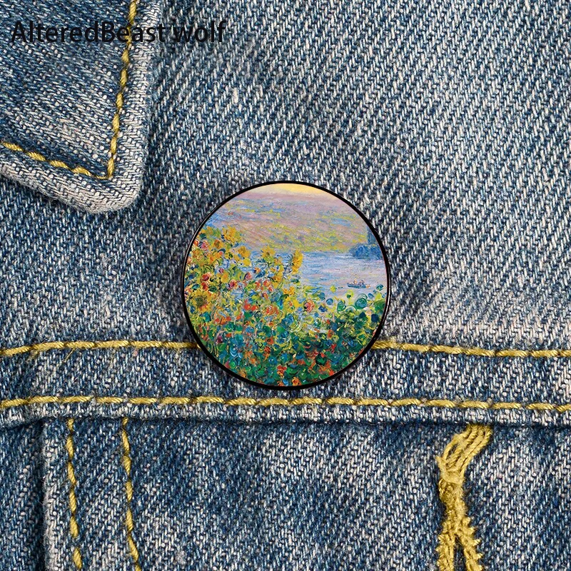 Claude Monet flowers Printed Pin Custom Funny Brooches Shirt Lapel Bag Cute Badge Cartoon enamel pins for Lover Girl Friends
Claude Monet flowers Printed Pin Custom Funny Brooches Shirt Lapel Bag Cute Badge Cartoon enamel pins for Lover Girl Friends