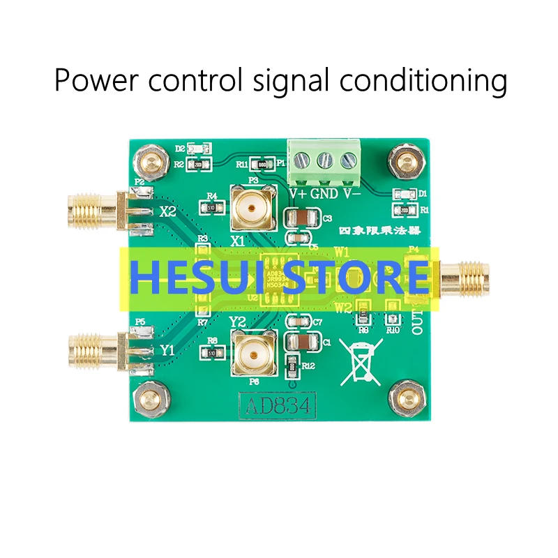 AD834 Four quadrant multiplier module signal conditioning power control double frequency multiplier 500MHz
AD834 Four quadrant multiplier module signal conditioning power control double frequency multiplier 500MHz
