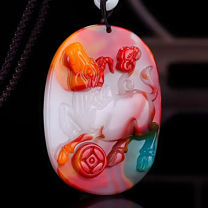 

Синьцзян Хэтянь нефритовый цвет нефрит Рожденный Xiao Niu кулон для мужчин и женщин счастливый Джокер кулон ожерелье