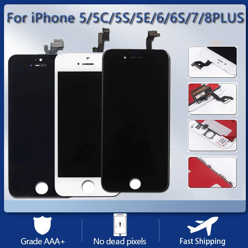 LCD Display For iPhone 5 5C 5S SE 6 6S 7 8 Plus Display Touch Screen Replacement For iPhone 8 Plus Touch Panel Mobile Phone LCD
LCD Display For iPhone 5 5C 5S SE 6 6S 7 8 Plus Display Touch Screen Replacement For iPhone 8 Plus Touch Panel Mobile Phone LCD