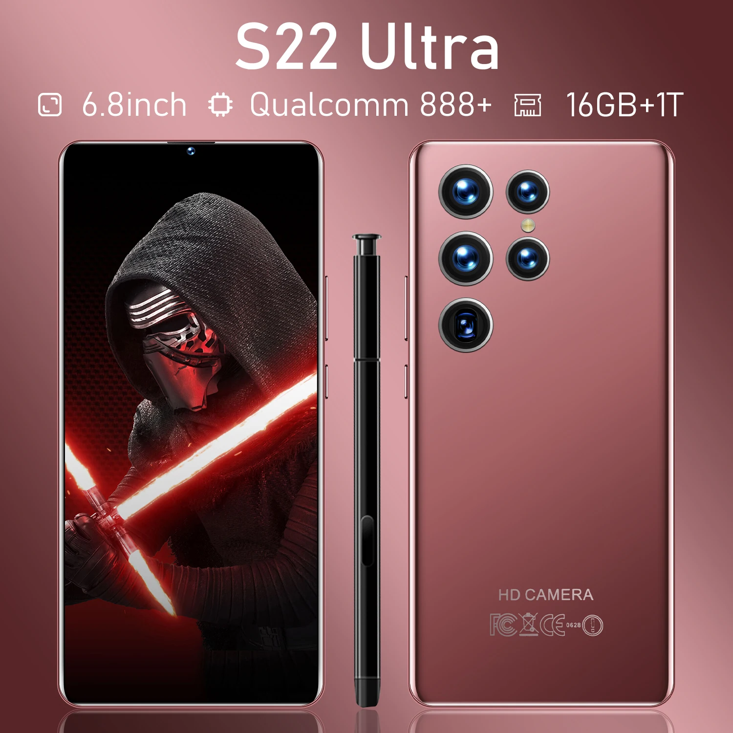 2022 New S22 Ultra Smartphone 16GB+1TB 6800mAh 6.8 Inch 5G Network Unlock Phones Global Version Android 12 Mobile Phones
2022 New S22 Ultra Smartphone 16GB+1TB 6800mAh 6.8 Inch 5G Network Unlock Phones Global Version Android 12 Mobile Phones