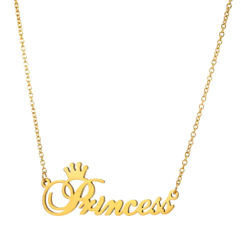 10pcs Simple Crown Princess Necklace for Babygirls Script Letter Dear Little Princess Stainless Clavicle Chain Jewelry Gift
10pcs Simple Crown Princess Necklace for Babygirls Script Letter Dear Little Princess Stainless Clavicle Chain Jewelry Gift