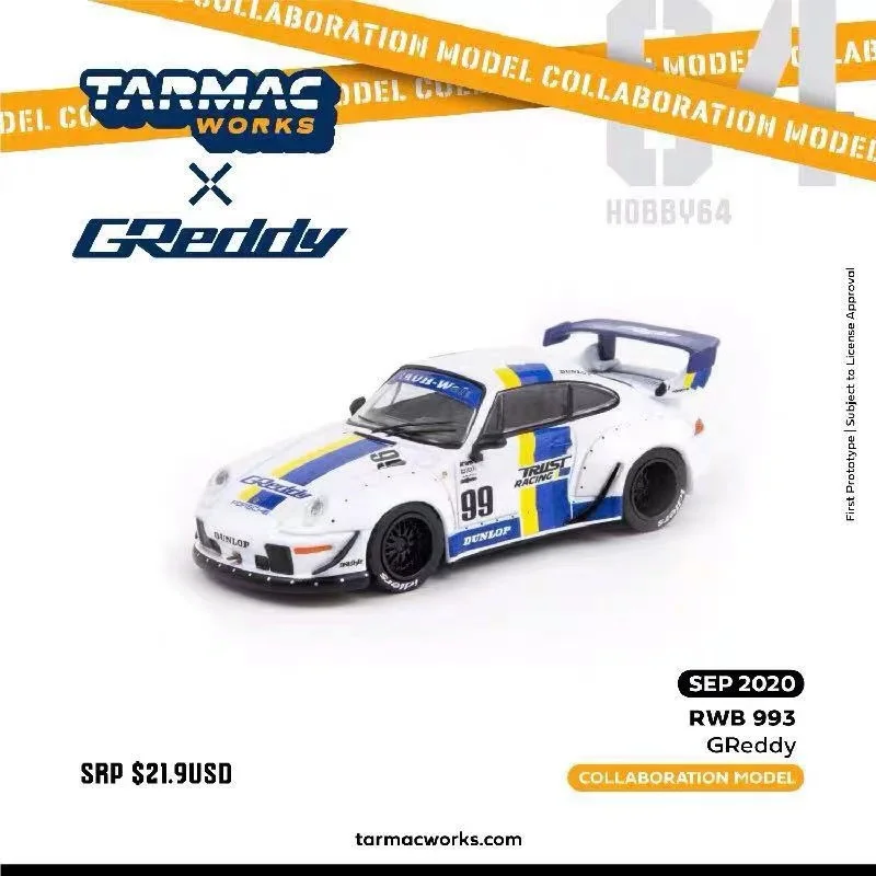 TW 1/64 RWB wide body modification 993 model Greddy white 99# alloy car model collection ornaments
TW 1/64 RWB wide body modification 993 model Greddy white 99# alloy car model collection ornaments