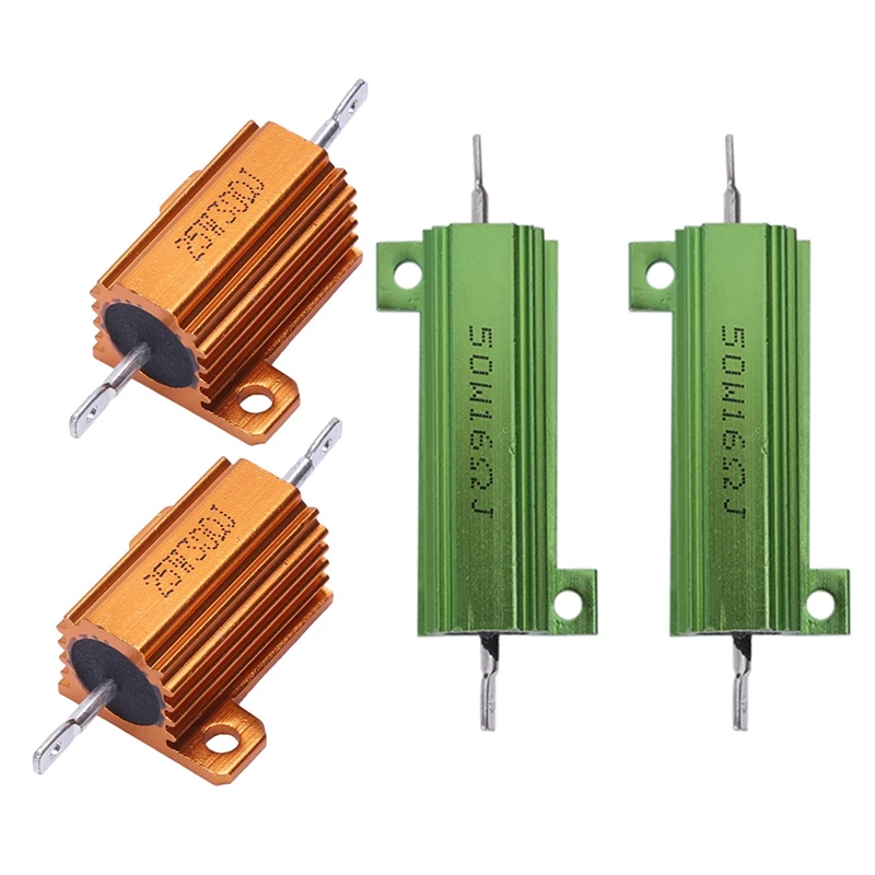 

4 шт., резистор с проволочной обмоткой, 50 Вт, 16 Ом и 2 шт., 25 Вт, 30 Ом