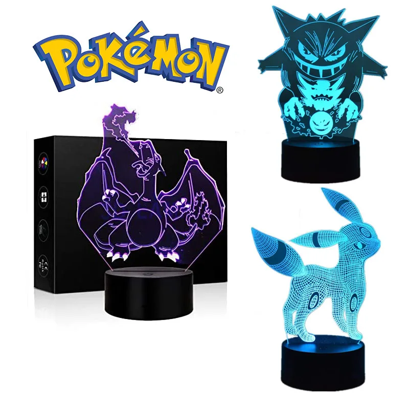 Hot Pokemon Go Anime LED Night Light Kawaii Anime Figure Pikachu Gengar Eevee 7 Colors 3D Games Toys for Children Birthday Gift
Hot Pokemon Go Anime LED Night Light Kawaii Anime Figure Pikachu Gengar Eevee 7 Colors 3D Games Toys for Children Birthday Gift