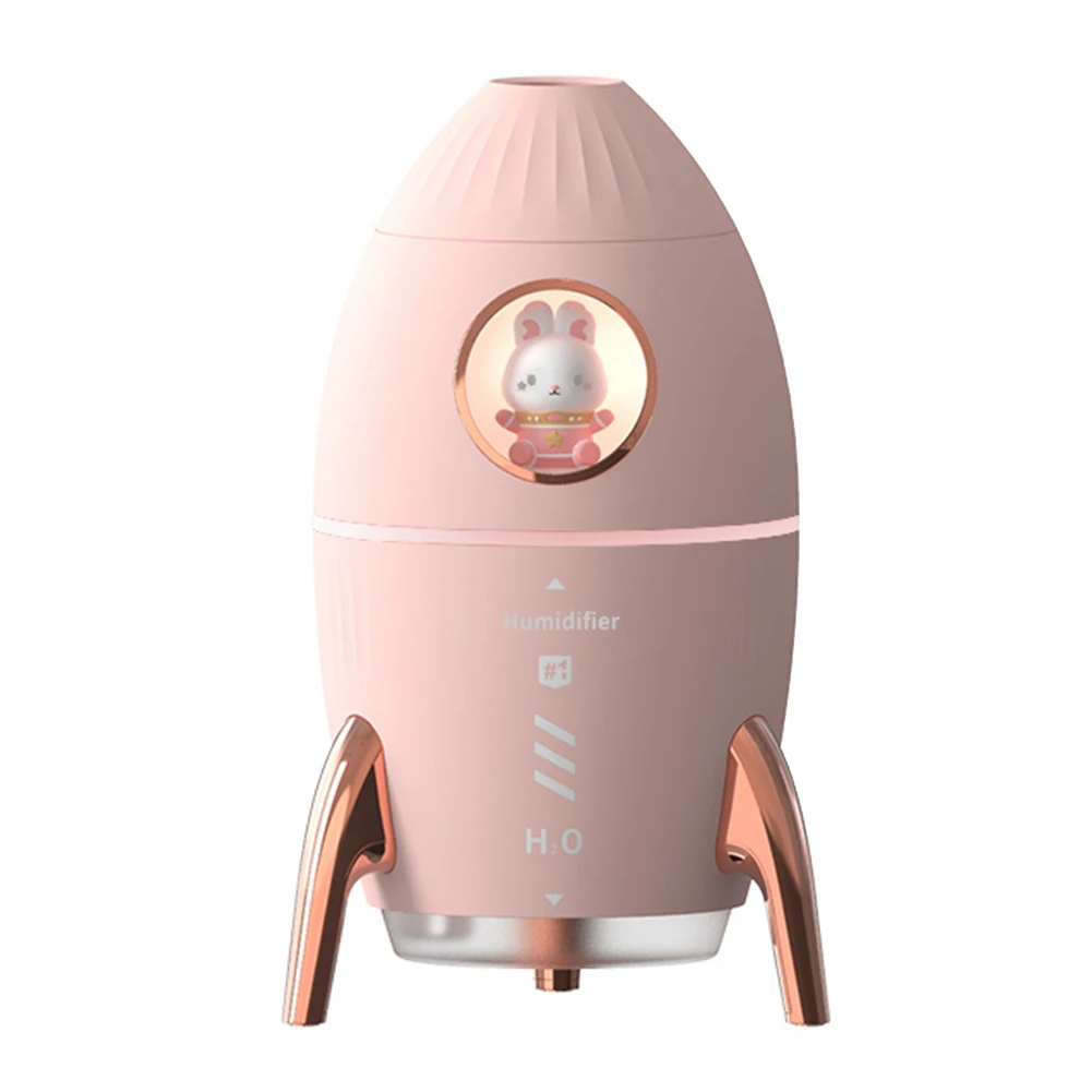 

Увлажнитель воздуха Rocket Jellyfish, модельный распылитель эфирных масел, холодный туман, Ароматический диффузор, увлажнители, розовый цвет