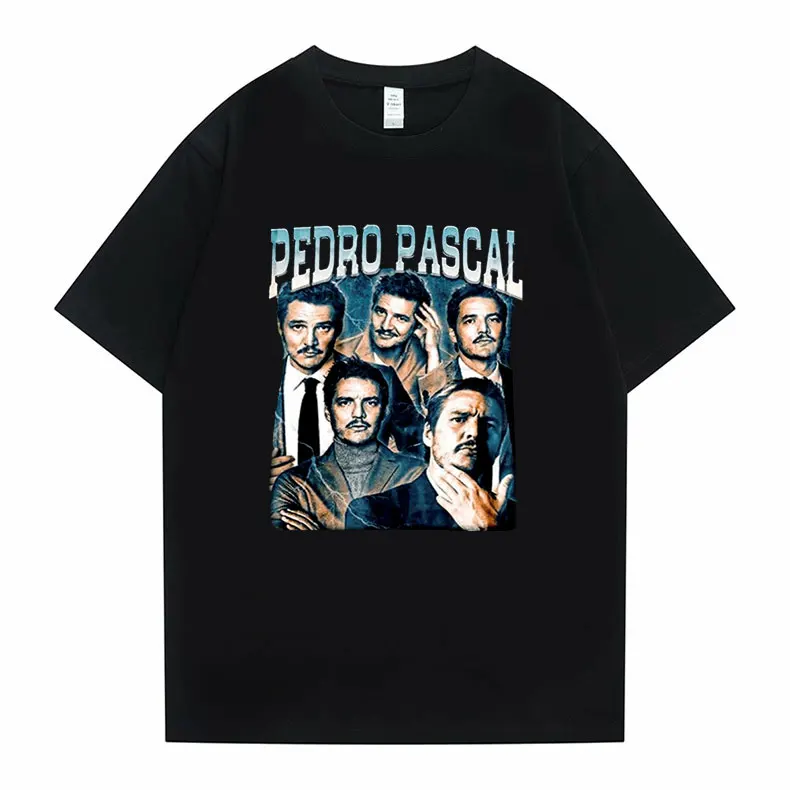 Limited American Movie TV Actor Pedro Pascal Graphic T-shirts Summer Man Cotton Streetwear Men Women Casual Oversized T Shirt
Limited American Movie TV Actor Pedro Pascal Graphic T-shirts Summer Man Cotton Streetwear Men Women Casual Oversized T Shirt
