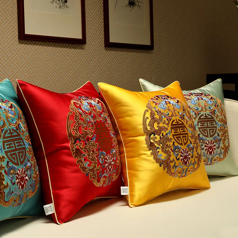 Embroidery Decorative Pillows Classical Geometric New Chinese Style Jacquard Cushion Cover Bedroom Wedding Party Sofa Pillowcase
Embroidery Decorative Pillows Classical Geometric New Chinese Style Jacquard Cushion Cover Bedroom Wedding Party Sofa Pillowcase