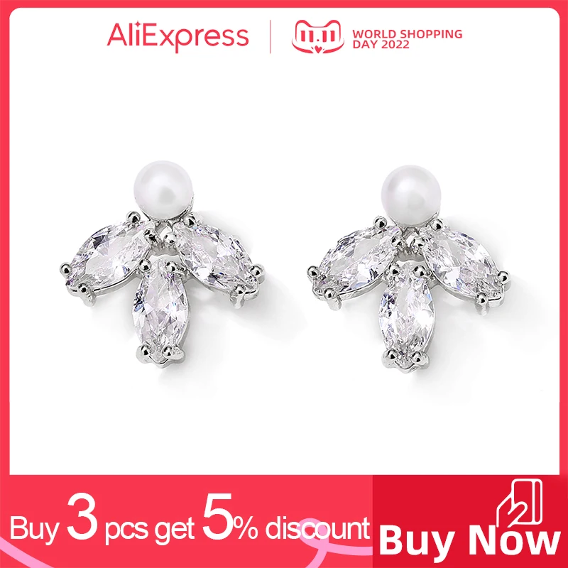 ZAKOL Simple Fashion Leaf Female Cubic Zircon Stud Earrings for Women Girl Bridal Wedding Active Dangle Style Gifts EP2497
ZAKOL Simple Fashion Leaf Female Cubic Zircon Stud Earrings for Women Girl Bridal Wedding Active Dangle Style Gifts EP2497