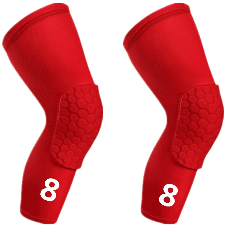 2 Pcs Girl Red Sport Long Knee Pads Boy Leg Sleeves Calf Basketball Volleyball Support Brace Football Honeycomb Protective Gear
2 Pcs Girl Red Sport Long Knee Pads Boy Leg Sleeves Calf Basketball Volleyball Support Brace Football Honeycomb Protective Gear