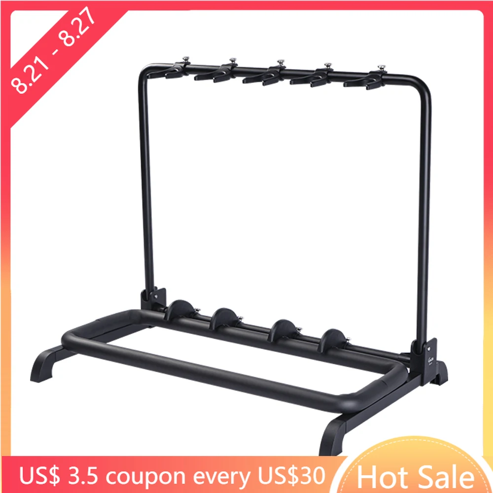 JOYO GGS-07 Guitar Stand Universal Folding Holder Holds Up To 5 Guitars Musical Rack Bracket For Guitar Bass Parts & Accessories
JOYO GGS-07 Guitar Stand Universal Folding Holder Holds Up To 5 Guitars Musical Rack Bracket For Guitar Bass Parts & Accessories