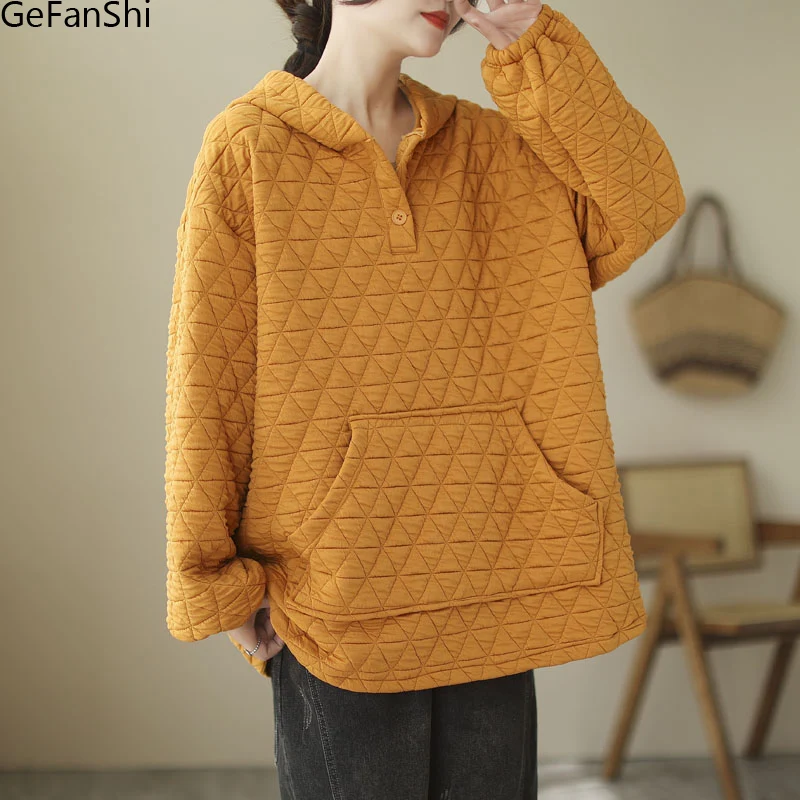 Новое поступление 2023 осень зима женские пуловеры с капюшоном однотонная Толстовка пальто Модная Повседневная Свободная элегантная женская верхняя одежда Топы
Новое поступление 2023 осень зима женские пуловеры с капюшоном однотонная Толстовка пальто Модная Повседневная Свободная элегантная женская верхняя одежда Топы