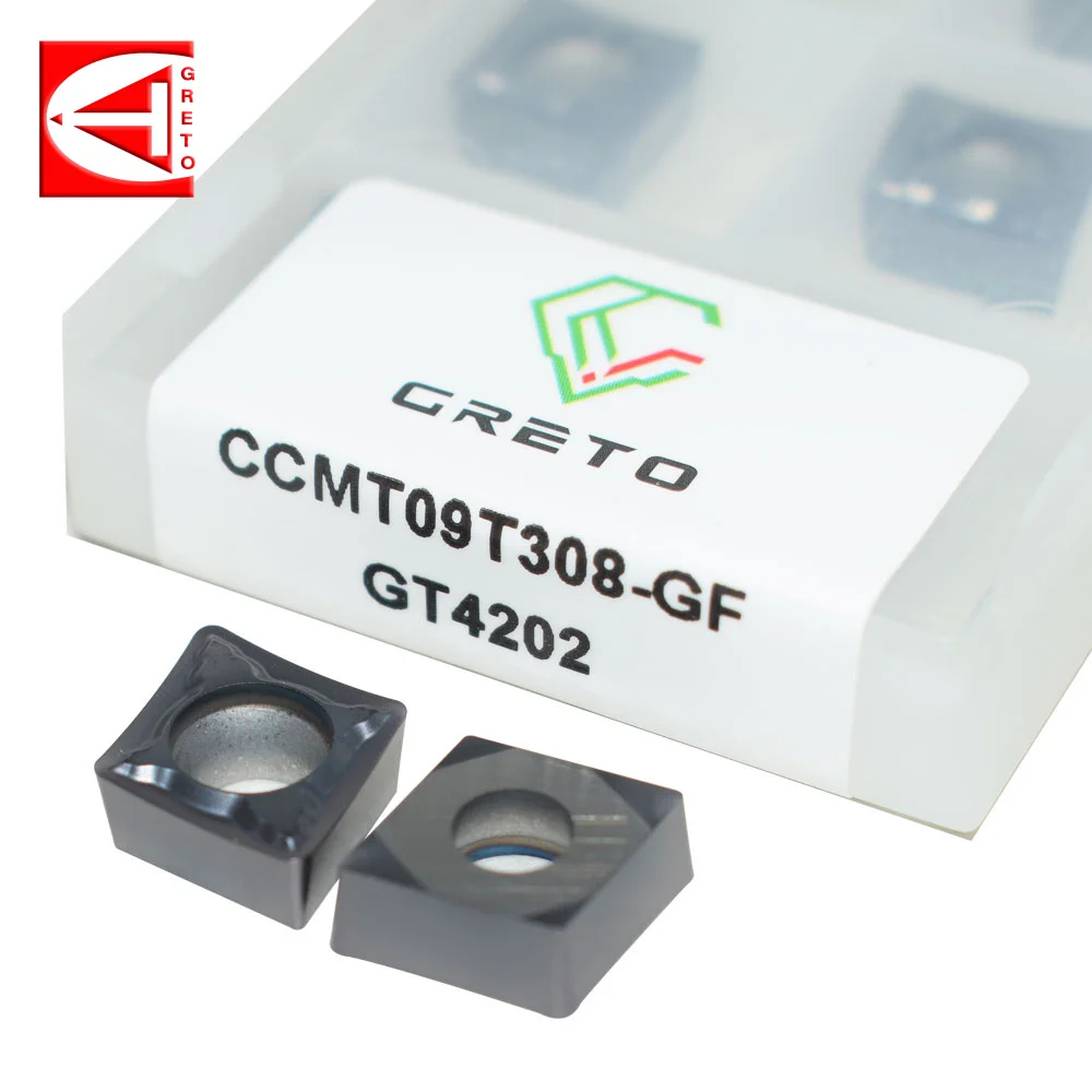 GRETO CCMT09T302-GF CCMT09T304-GF GT4202 GT4205 карбидный Режущий инструмент для обрезки планшетов