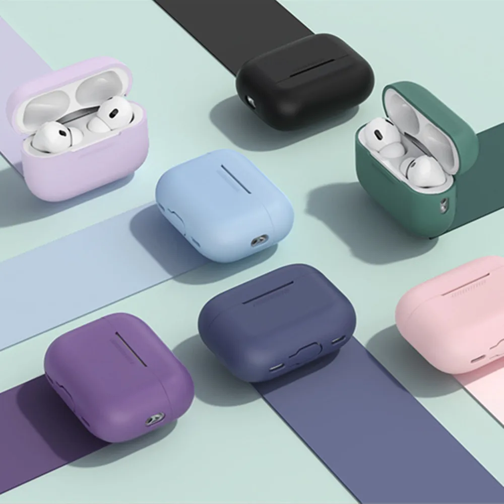 1 шт., мягкий силиконовый защитный чехол с ремешком для Apple AirPods Pro 2
1 шт., мягкий силиконовый защитный чехол с ремешком для Apple AirPods Pro 2
