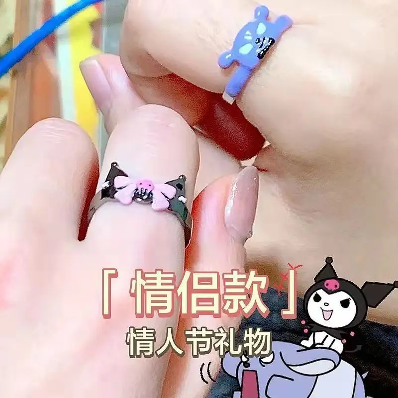 Kawaii Sanrio Accessories Rings Kuromi Collection Cartoon Cute Couple Rings Anime Toys Girlfriend Birthday Gift
Kawaii Sanrio Accessories Rings Kuromi Collection Cartoon Cute Couple Rings Anime Toys Girlfriend Birthday Gift