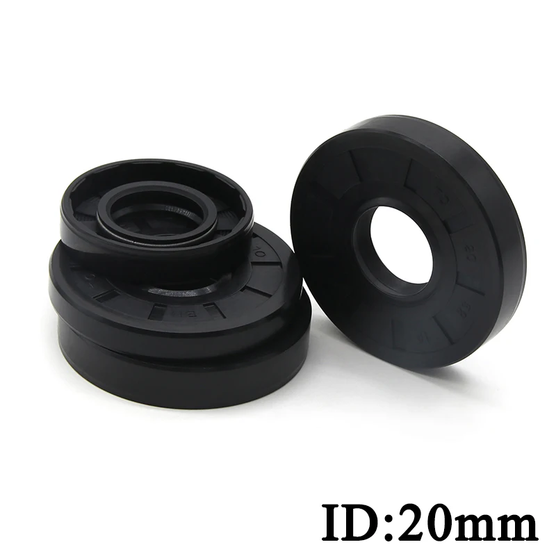 

ID 20mm NBR Nitrile Rubber Oil Seal TC-20*27/28/30/32/34/35/37/38/40/42/45/47/50/52*5/6/7/8/10/12 Nitrile Double Lip Oil Seal