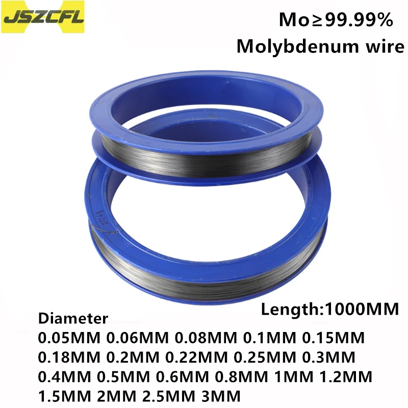 1M High Pure Mo≥99.99% Molybdenum Wire Metal Diameter 0.05mm-3mm for Electronic Vacuum Devices Make Thermal Components Element
1M High Pure Mo≥99.99% Molybdenum Wire Metal Diameter 0.05mm-3mm for Electronic Vacuum Devices Make Thermal Components Element