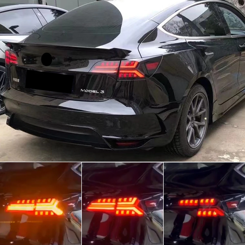 Tail Lights LED Dynamic Signal DRL Brake Reverse auto Accessories Car Styling Tail Lamp For Tesla Model 3 Model Y 2016-2021
Tail Lights LED Dynamic Signal DRL Brake Reverse auto Accessories Car Styling Tail Lamp For Tesla Model 3 Model Y 2016-2021