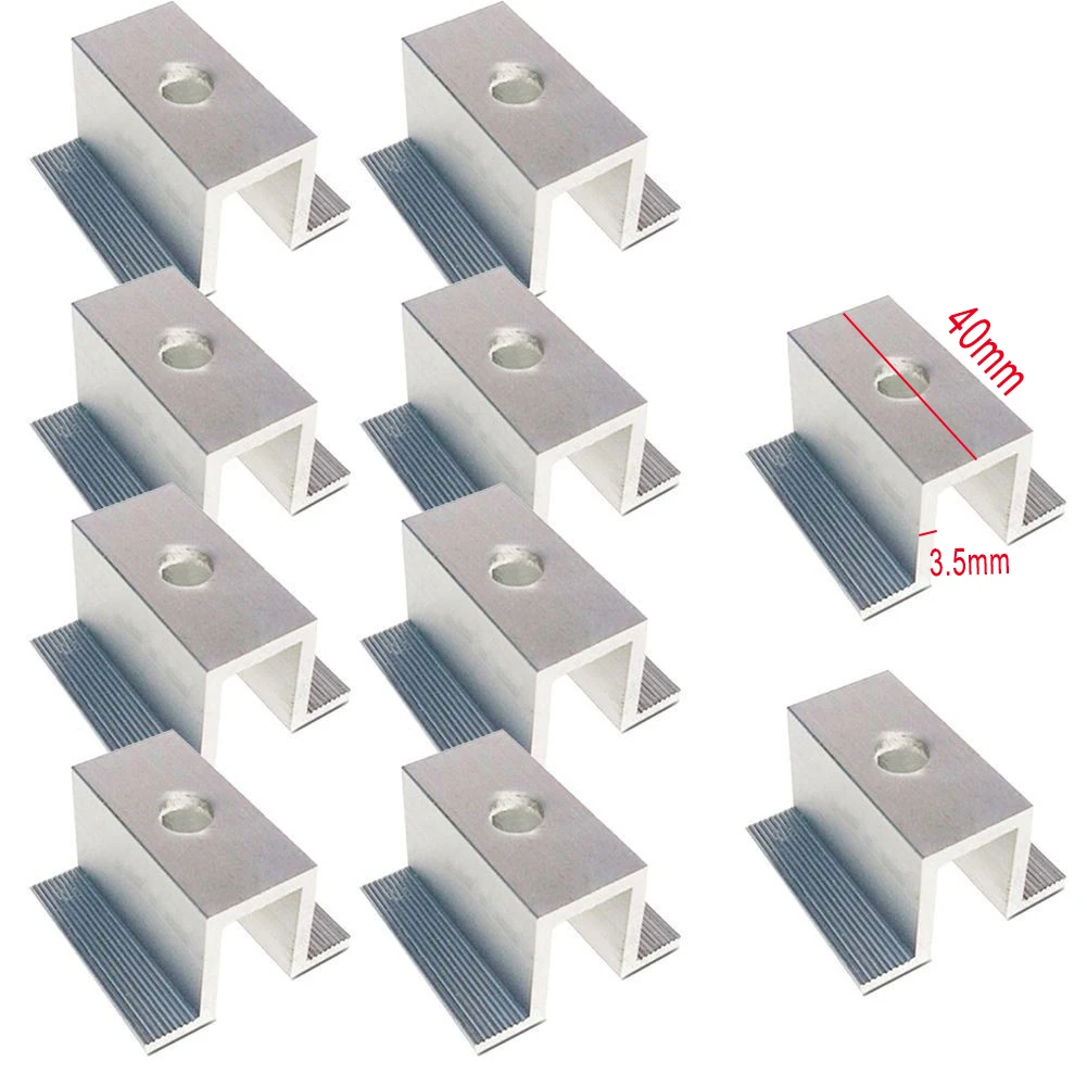 Aluminum Alloy Solar Middle Clamp Aluminum Alloy 3.5MM Solar Middle Clamp Aluminum Alloy Corrosion Resistance High Quality
Aluminum Alloy Solar Middle Clamp Aluminum Alloy 3.5MM Solar Middle Clamp Aluminum Alloy Corrosion Resistance High Quality