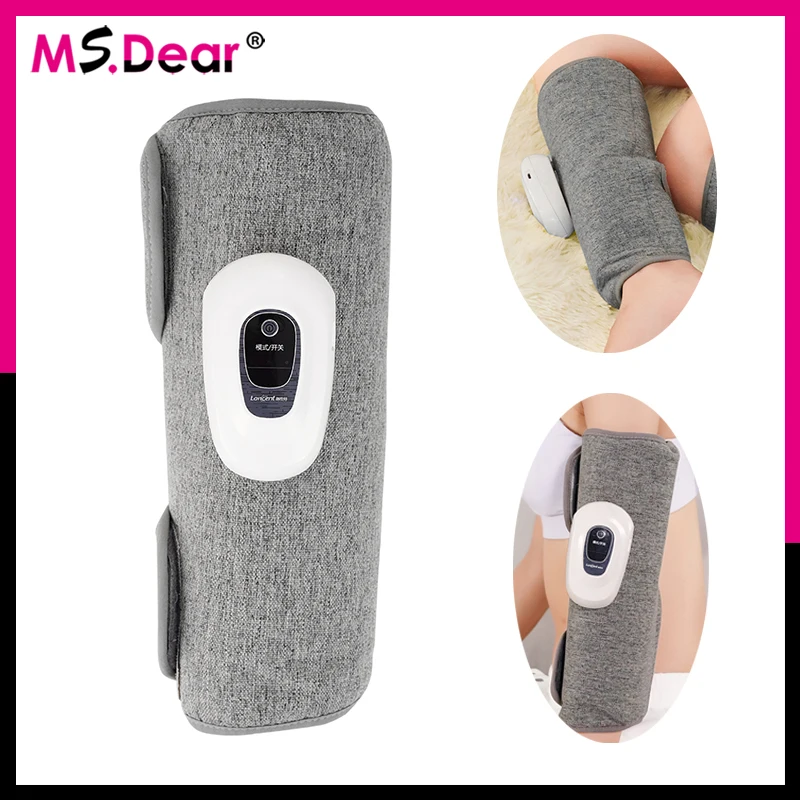 

Ms.Dear Electric Leg Calf Massager Full Pressotherapy 3 Mode Rechargeable Air Pressure Airbag Vibration Muscle Pain Relief Relax