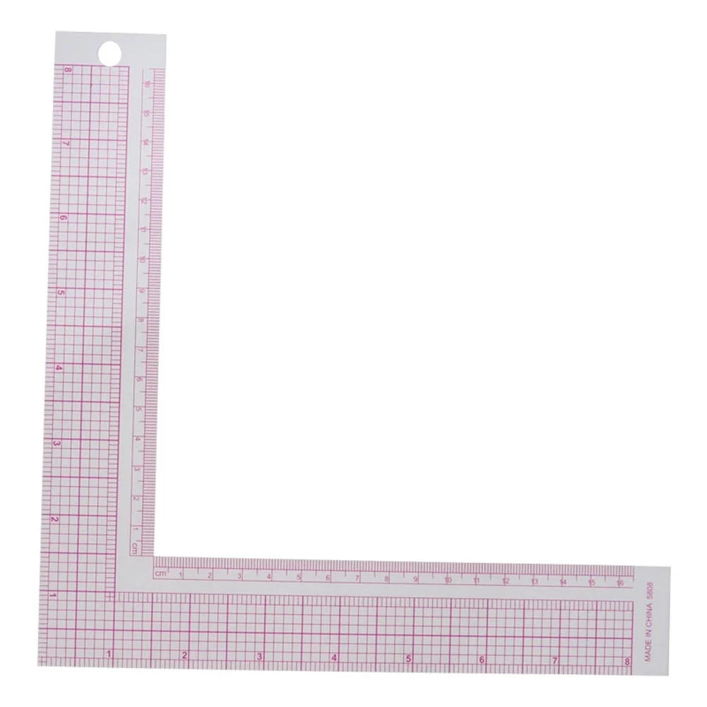 L-shaped Sewing Patchwork Ruler Plastic For Garment Design Drawing Cutting Plate Making Measuring Drawing Seam Hand Tool
L-shaped Sewing Patchwork Ruler Plastic For Garment Design Drawing Cutting Plate Making Measuring Drawing Seam Hand Tool