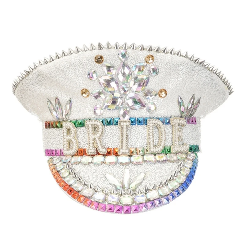

Стимпанк стандартная шляпа модная блестящая шляпа для невесты Женская Блестящая шляпа с широкими полями Прямая поставка музыкального фестиваля сцены