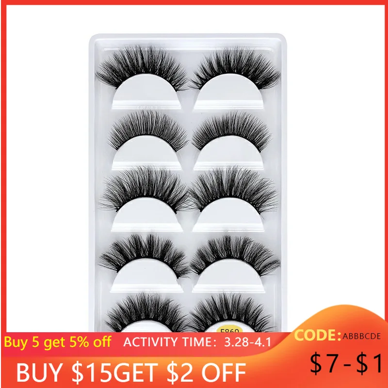 Wholesale Items For Eyelashes 5Pair 3D False Mink Eyelashes Thick Stereo Eyelashes Chemical Fiber Eyelashes Curly Lashes Makeup
Wholesale Items For Eyelashes 5Pair 3D False Mink Eyelashes Thick Stereo Eyelashes Chemical Fiber Eyelashes Curly Lashes Makeup