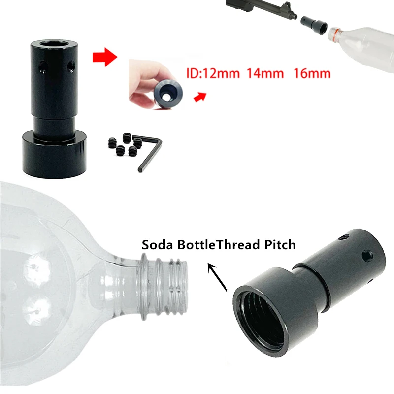 

Aluminum Barrel End Threaded Adapter Soda Pop Bottle for 12 14 16mm Diameter Barrel Fuel Filter Solvent Trap Napa 4003 WIX 24003