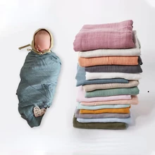 70%Bamboo 30%Cotton Baby Swaddle Blanket 120*120cm Muslin Blanket For Newborns Wrap Burp Cloths Towel Baby Bib Children’s Good