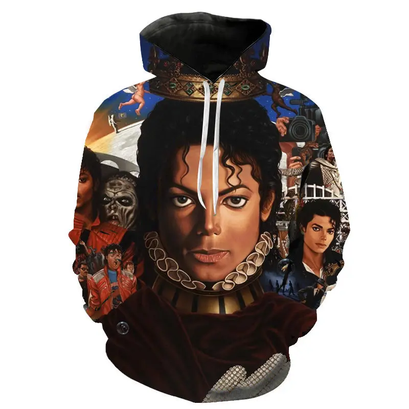 Rock Singer Michael Jackson Hoodies 3D Print Sweatshirt Men Women Fashion Oversized Hip Hop Pullover High Quality Hoody Coats
Rock Singer Michael Jackson Hoodies 3D Print Sweatshirt Men Women Fashion Oversized Hip Hop Pullover High Quality Hoody Coats