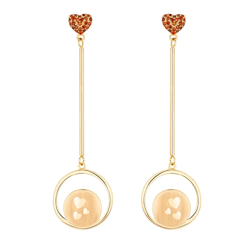 YINGACC 925 Silver Needle Love Long Heart-shaped Elements Round Popular Temperament Female Jewelry Earrings
YINGACC 925 Silver Needle Love Long Heart-shaped Elements Round Popular Temperament Female Jewelry Earrings