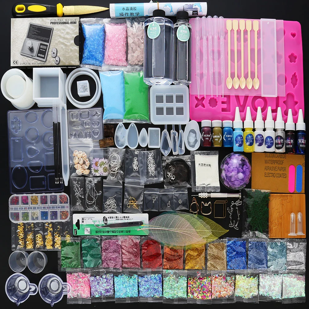 145Pcs Manual Resin Ab Glue Mold Set Jewelry Crafts Making Mold Combination For DIY Epoxy Material Kit
145Pcs Manual Resin Ab Glue Mold Set Jewelry Crafts Making Mold Combination For DIY Epoxy Material Kit