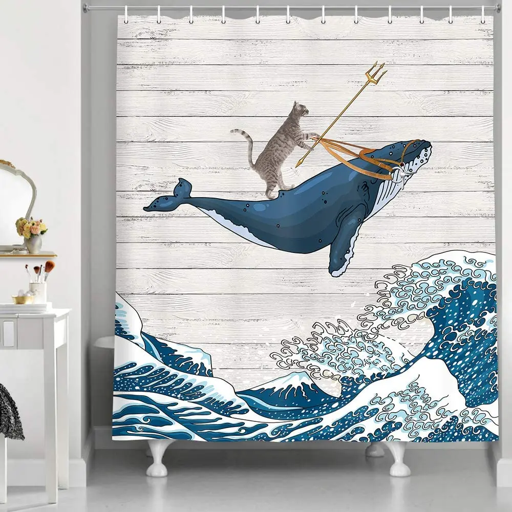 Funny Cat Print Bathroom Curtain Waterproof Shower Curtain Polyester Cartoon Home Decor. 3D HD Digital Printing
Funny Cat Print Bathroom Curtain Waterproof Shower Curtain Polyester Cartoon Home Decor. 3D HD Digital Printing