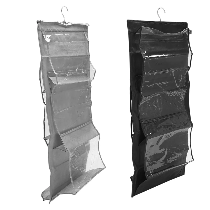 Hanging Closet Organizer, Hanging Handbag Purse Organizer for Family Closet Bedroom, Foldable and Universal
Hanging Closet Organizer, Hanging Handbag Purse Organizer for Family Closet Bedroom, Foldable and Universal