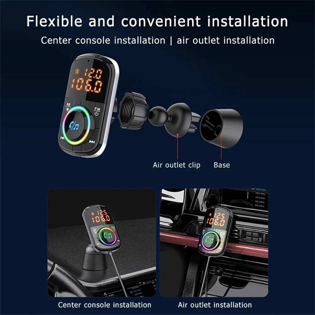 Автомобильный Bluetooth-передатчик FM-диапазона с зарядным устройством ABS BC71 Bluetooth V5.0
Автомобильный Bluetooth-передатчик FM-диапазона с зарядным устройством ABS BC71 Bluetooth V5.0