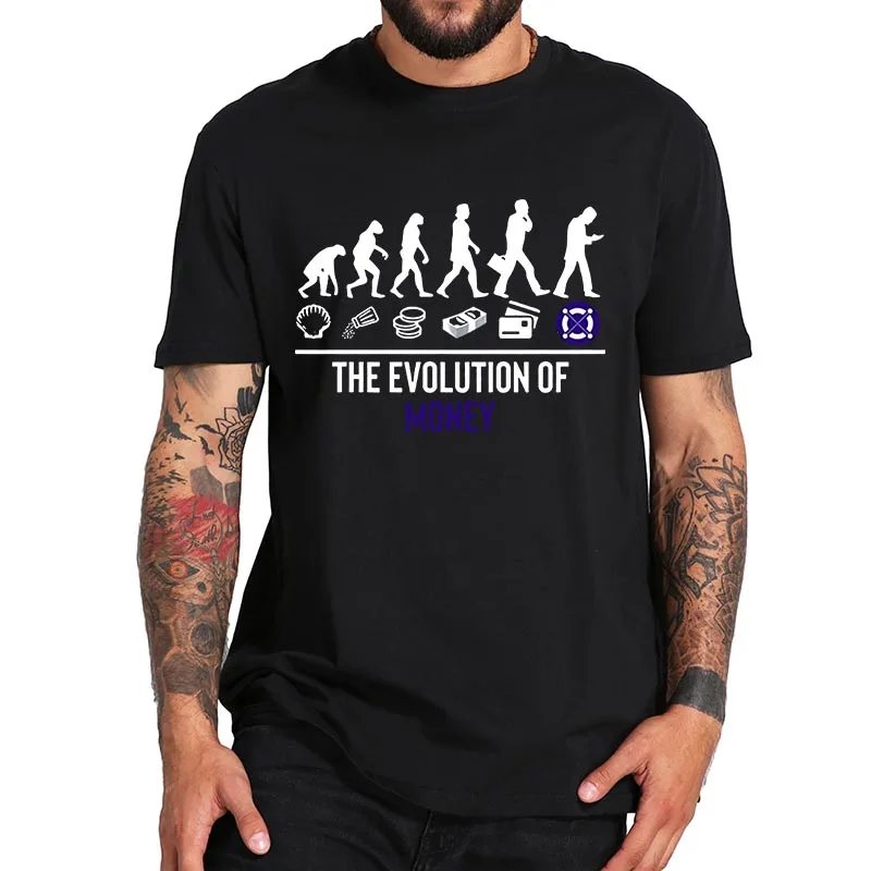 The Evolution of Money T Shirt Elrond EGLD Crypto T-Shirt EU Size 100% Cotton Crewneck Basic Camisetas
The Evolution of Money T Shirt Elrond EGLD Crypto T-Shirt EU Size 100% Cotton Crewneck Basic Camisetas