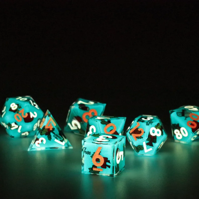 Mini Planet Double Sticker Dice With Glow in the dark Numbers Christmas Dice Set D&D RPG Board game Polyhedral Resin Dice New
Mini Planet Double Sticker Dice With Glow in the dark Numbers Christmas Dice Set D&D RPG Board game Polyhedral Resin Dice New