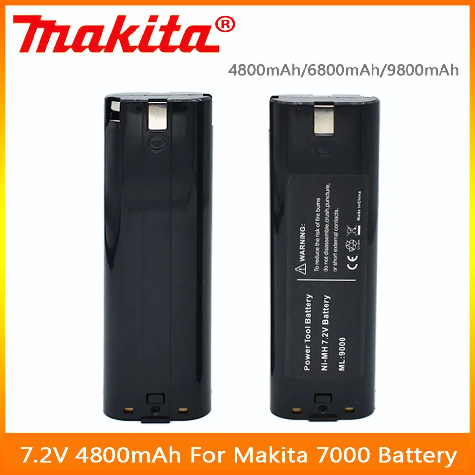 New 7.2V Makita 4800mAh 6800mAh NiMH Replacement Battery for Makita 7000 7002 7033 191679-9 632002-4 632003-2 192532-2 192695-4
New 7.2V Makita 4800mAh 6800mAh NiMH Replacement Battery for Makita 7000 7002 7033 191679-9 632002-4 632003-2 192532-2 192695-4