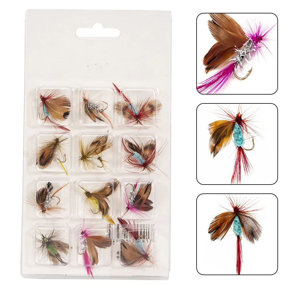 12Pcs Insects Flies Fly Fishing Lures Bait High Carbon Steel Hook Fish Tackle With Super Sharpened Crank Hook Perfect Decoy Tool
12Pcs Insects Flies Fly Fishing Lures Bait High Carbon Steel Hook Fish Tackle With Super Sharpened Crank Hook Perfect Decoy Tool