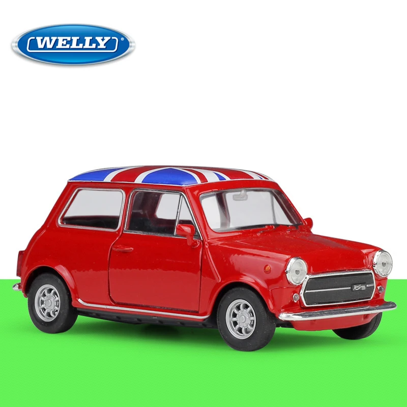 

Модель автомобиля WELLY 1:36 BMW Mini Cooper 1300, модель игрушечного автомобиля из сплава, Детская коллекционная игрушка, подарок, автомобиль для детей